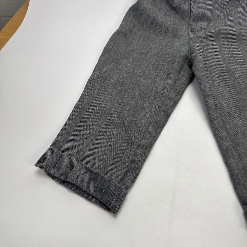 Fore!! Axel & Hudson 12-18M Boys Outfit Sewn On Vest Shirt Pants Herringbone Set